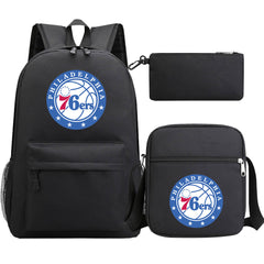 Philadelphia 76ers Schoolbag Backpack Shoulder Bag Pencil Bag 3pcs set for Kids Students