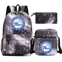 Philadelphia 76ers Schoolbag Backpack Shoulder Bag Pencil Bag 3pcs set for Kids Students