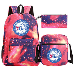Philadelphia 76ers Schoolbag Backpack Shoulder Bag Pencil Bag 3pcs set for Kids Students
