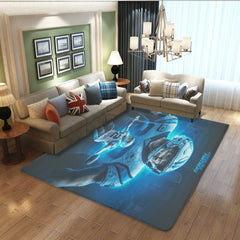 Carolina Rugby Panthers Rugs Bedroom Living Room Bathroom Carpet Mat Rug