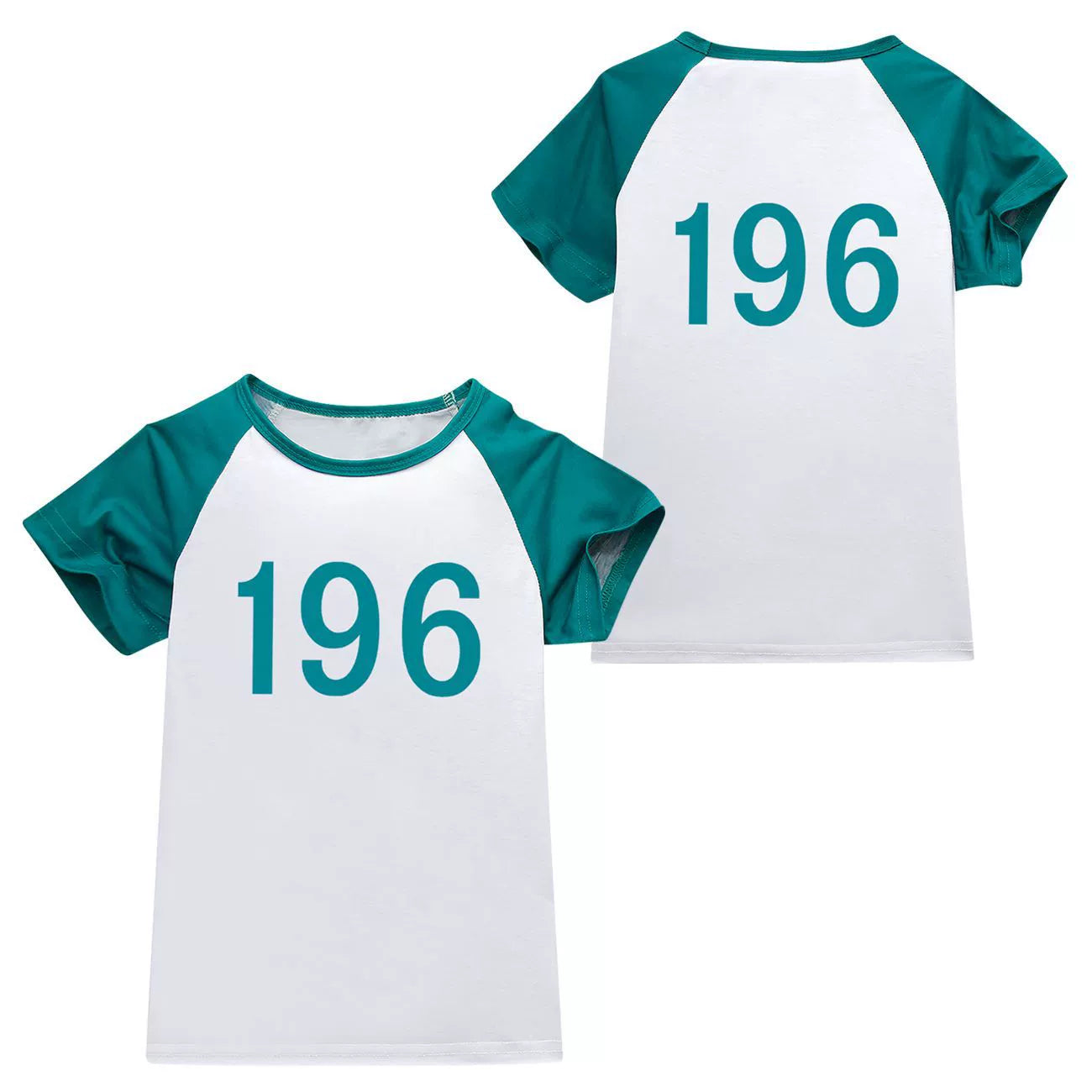 Squid Game Short Sleeve T-Shirt Boys Girls Halloween Fancy Cosplay Costume