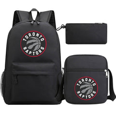 Toronto Raptors Schoolbag Backpack Shoulder Bag Pencil Bag 3pcs set for Kids Students