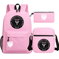 Club Internacional de Soccer Miami   Printed Schoolbag Backpack Shoulder Bag Pencil Bag 3pcs set for Kids Students