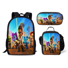 Star Wars Young Jedi Adventures Backpack Schoolbag Lunch Bag Pencil Bag for Kids Students 3PCS