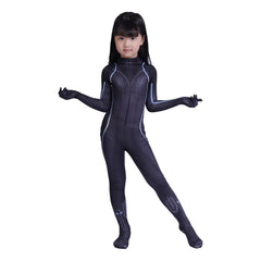 Black Widow Natasha Romanof Jumpsuit Halloween Cosplay Costume for Kids Adults