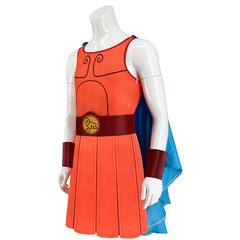 Hercules Jupsuit Vest Cape Halloween Cosplay Costume Full Set