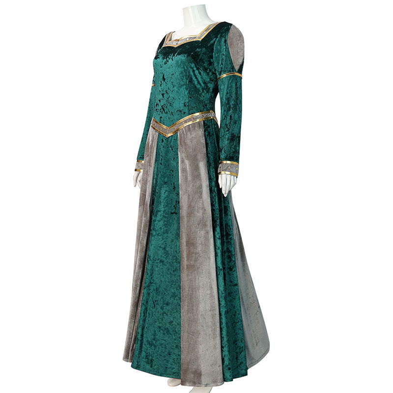 Shrek 2 Fiona Green Dress Halloween Cosplay Costume