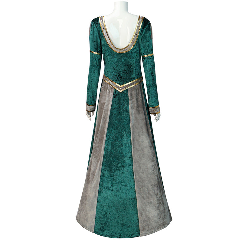 Shrek 2 Fiona Green Dress Halloween Cosplay Costume