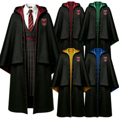 2026 New Potter Cosplay Robe Cloak Cape Hogwarts School Uniform for Kids Adults Halloween Costume