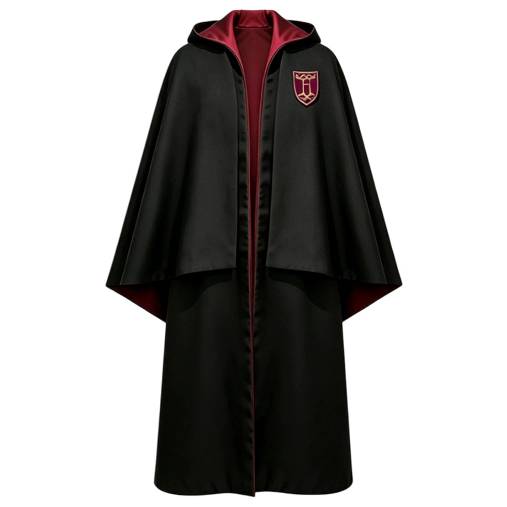 2026 New Potter Cosplay Robe Cloak Cape Hogwarts School Uniform for Kids Adults Halloween Costume