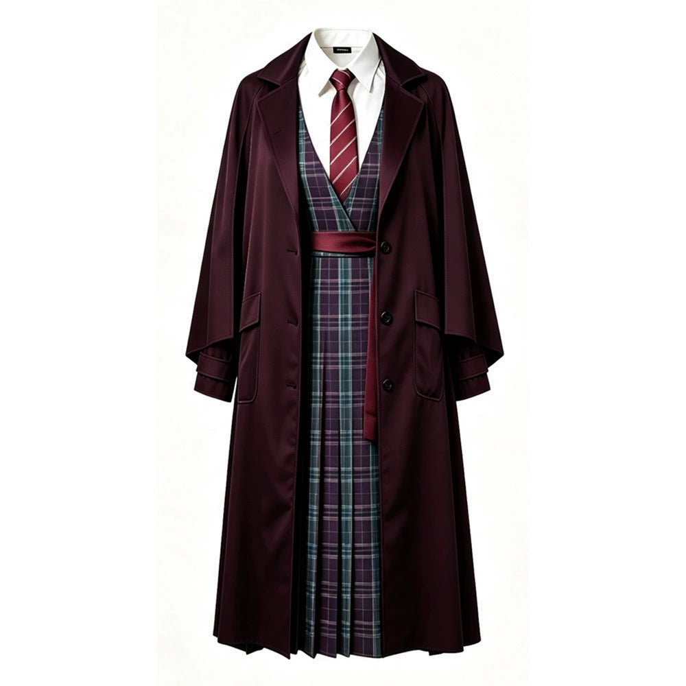 2026 New Potter Hermione Cosplay Robe Quidditch Cloak Cape Hogwarts School Uniform for Kids Adults Halloween Costume
