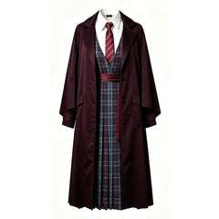 2026 New Potter Hermione Cosplay Robe Quidditch Cloak Cape Hogwarts School Uniform for Kids Adults Halloween Costume