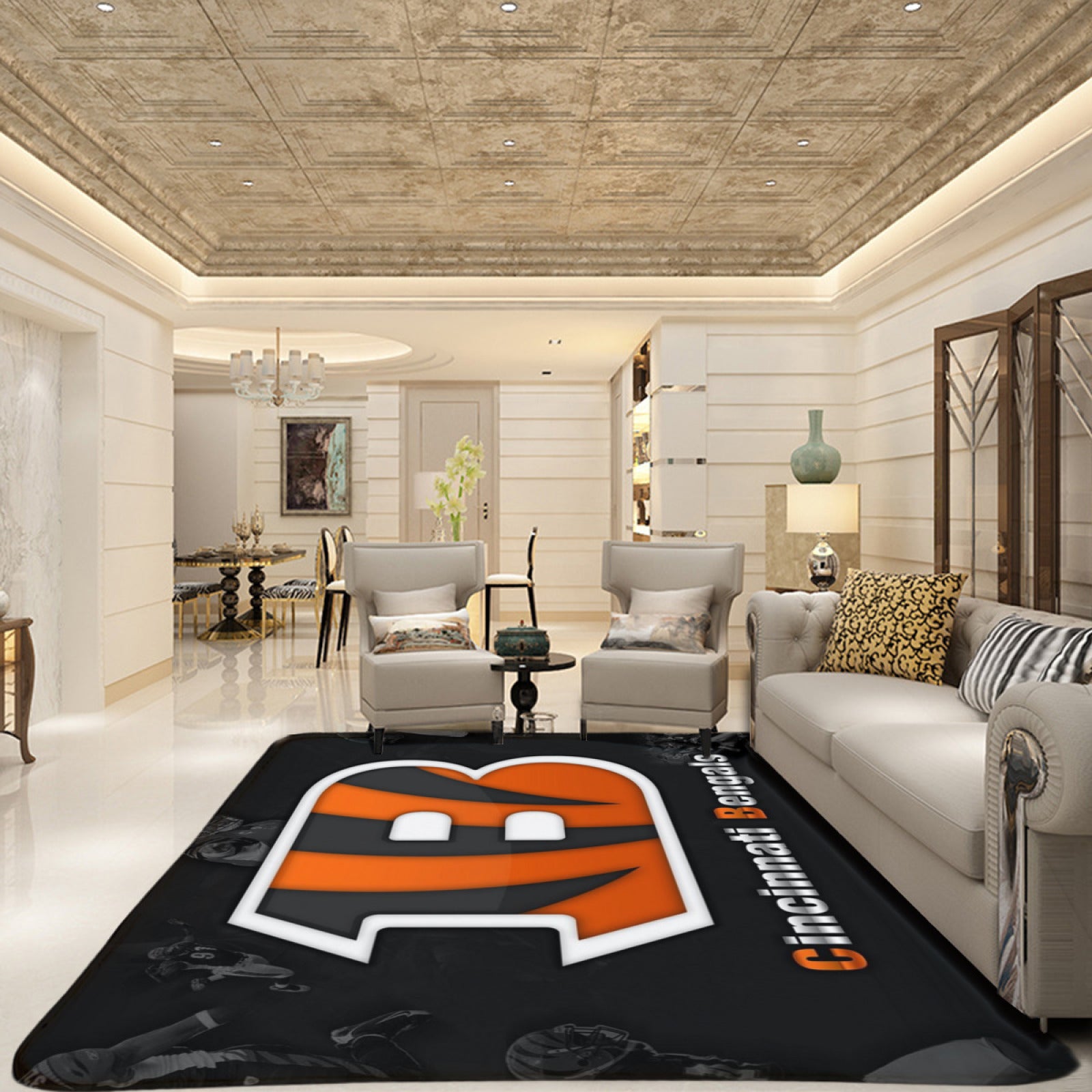 Cincinnati Rugby Bengals Rugs Bedroom Living Room Bathroom Carpet Mat Rug  chicago bears