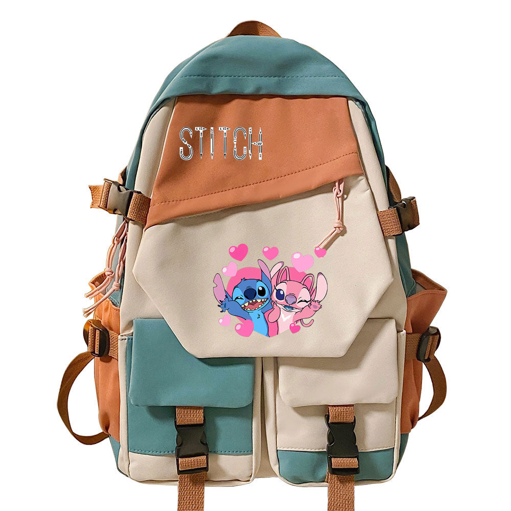 Lilo Stitch Water Proof Backpack Notebook Travel Bags Casual School Bag