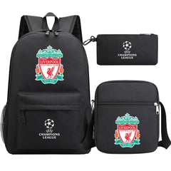 Liverpool Football Club Schoolbag Backpack Shoulder Bag Pencil Bag 3pcs set for Kids Students