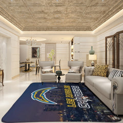 Los Angeles Rugby Chargers Rugs Bedroom Living Room Bathroom Carpet Mats Rug