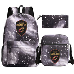 Cleveland Cavaliers Schoolbag Backpack Shoulder Bag Pencil Bag 3pcs set for Kids Students