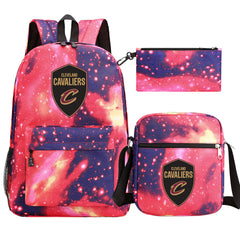Cleveland Cavaliers Schoolbag Backpack Shoulder Bag Pencil Bag 3pcs set for Kids Students