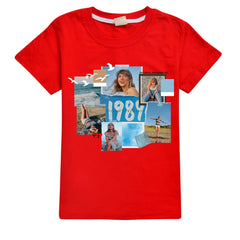 Taylor Swift Casual Sweatshirt Spring Autumn Short Sleeve T-Shirts for Kids