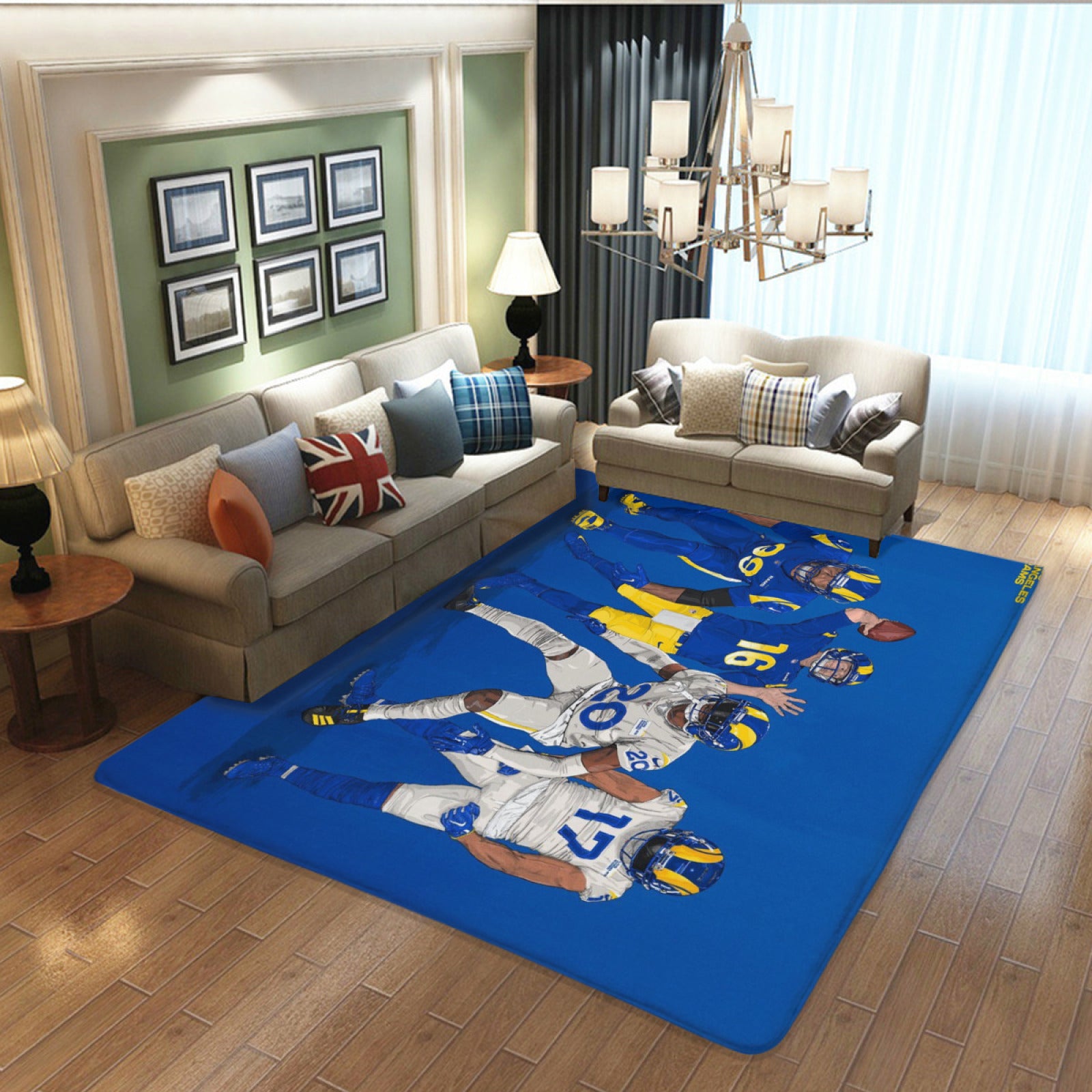 Los Angeles Rugby Chargers Rugs Bedroom Living Room Bathroom Carpet Mats Rug