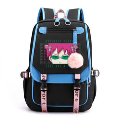 The Disastrous Life Of Saiki Waterproof Backpack School Notebook Travel Bags USB Charging