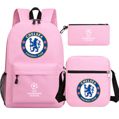 Chelsea Football Club Schoolbag Backpack Shoulder Bag Pencil Bag 3pcs set for Kids Students