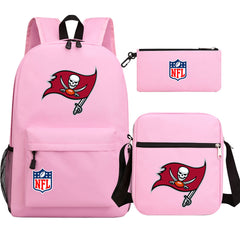 Tampa Bay Buccaneers Football Team  Printed Schoolbag Backpack Shoulder Bag Pencil Bag 3pcs set for Kids Students