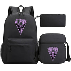 Golden State Valkyries Schoolbag Backpack Shoulder Bag Pencil Bag 3pcs set for Kids Students