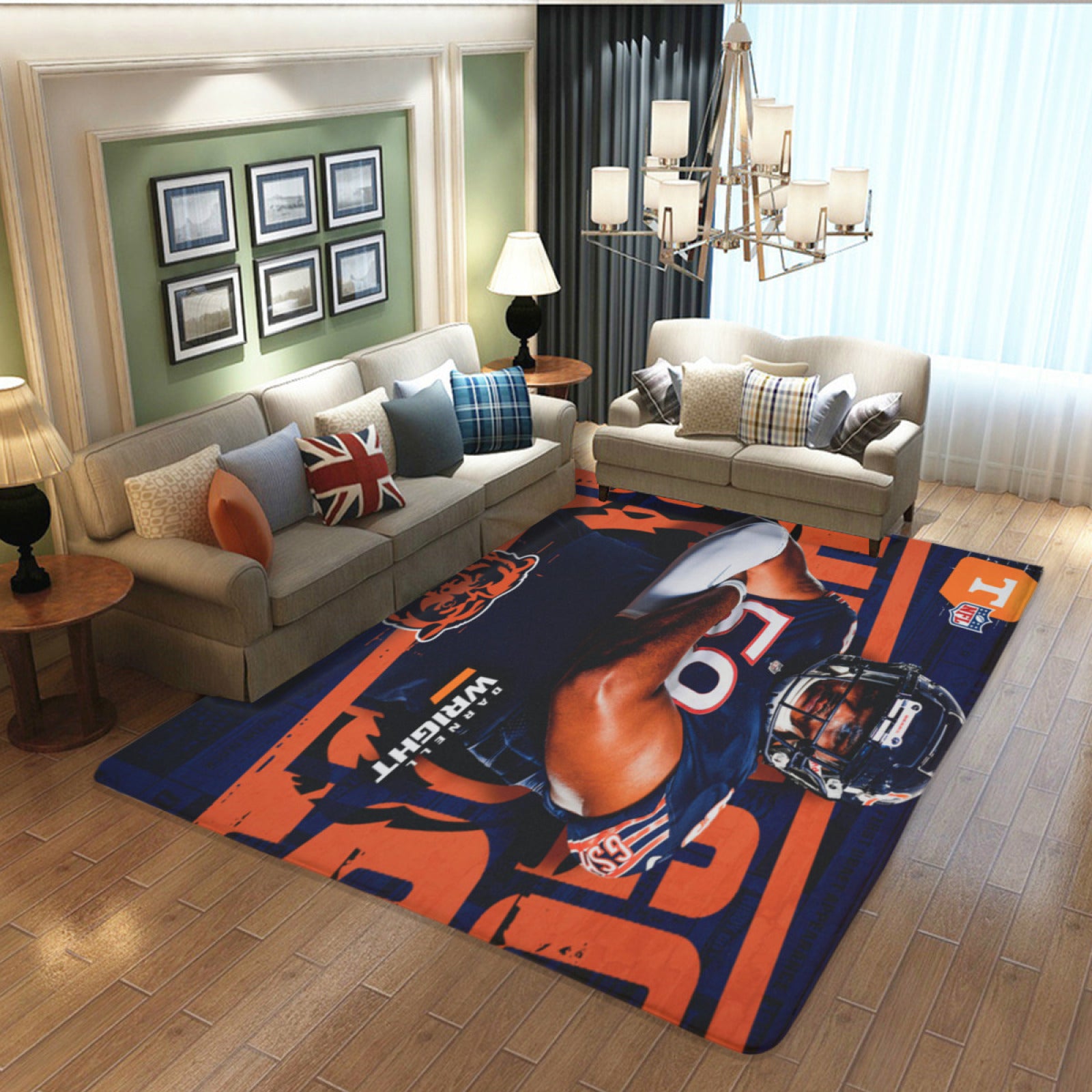 Chicago Rugby Bears Rugs Bedroom Living Room Bathroom Carpet Mat Rug  chicago bears