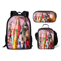 Sing Movie Backpack Schoolbag Lunch Bag Pencil Bag for Kids Students 3PCS