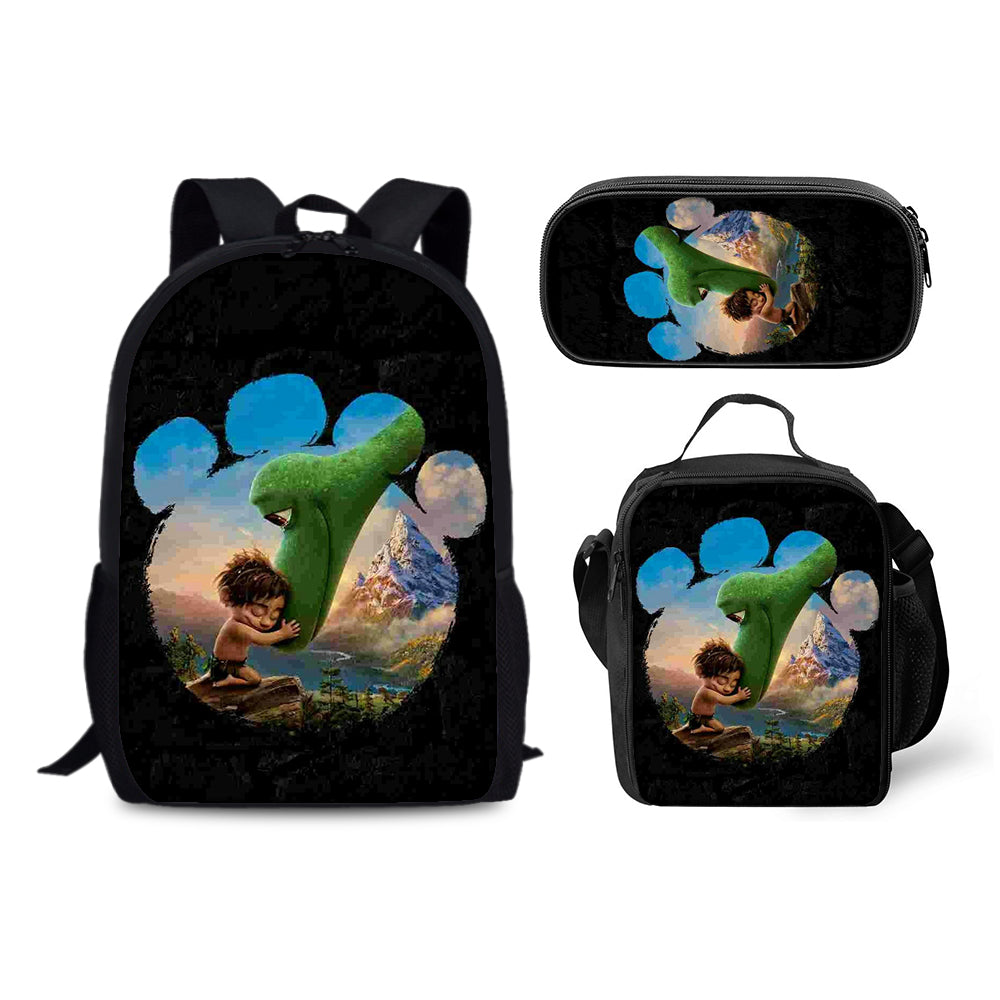 The Good Dinosaur Backpack Schoolbag Lunch Bag Pencil Bag for Kids Students 3PCS