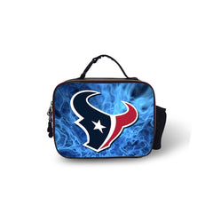 Houston Texans Football Team PU Leather Lunchbox Lunch Tote