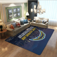 Los Angeles Rugby Chargers Rugs Bedroom Living Room Bathroom Carpet Mats Rug