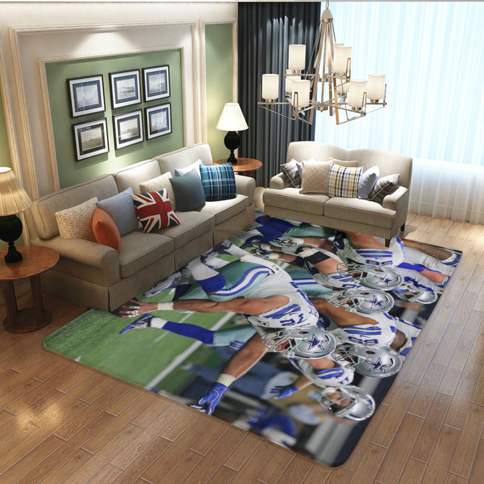 Dallas Rugby Cowboys Rugs Bedroom Living Room Bathroom Carpet Mat Rug