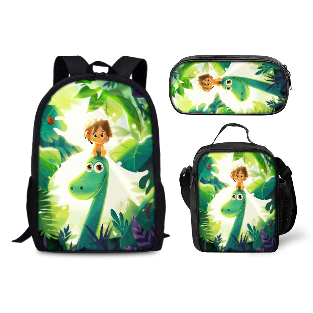 The Good Dinosaur Backpack Schoolbag Lunch Bag Pencil Bag for Kids Students 3PCS