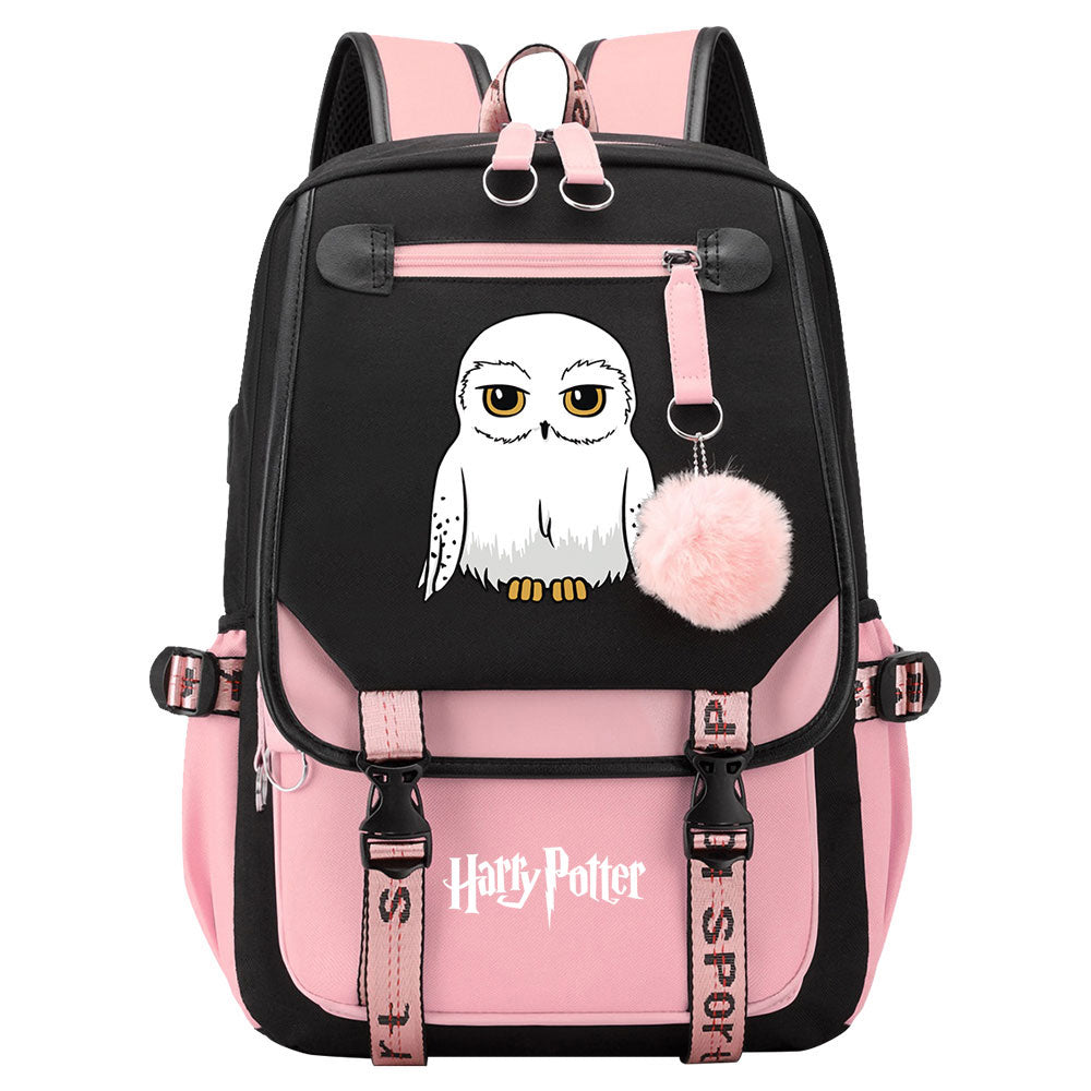 Hedwig Waterproof Backpack School Notebook Travel Bags USB Charging