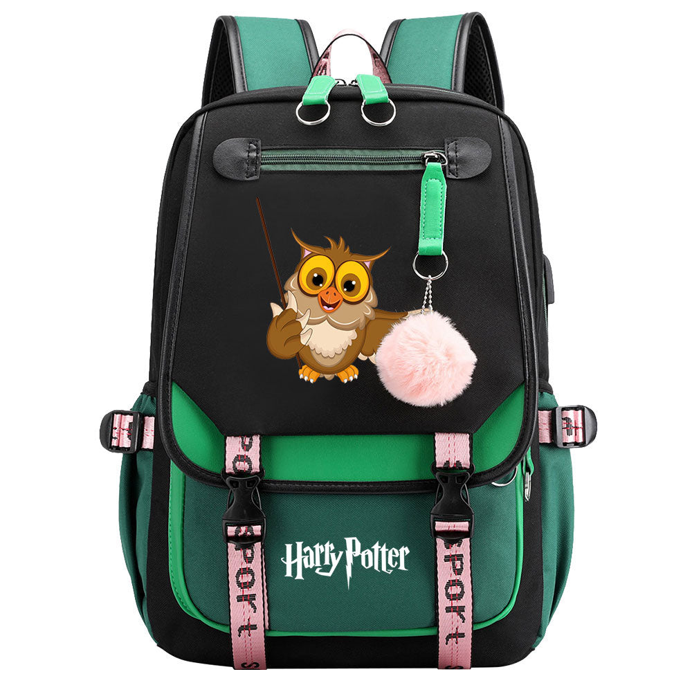 Hedwig Waterproof Backpack School Notebook Travel Bags USB Charging