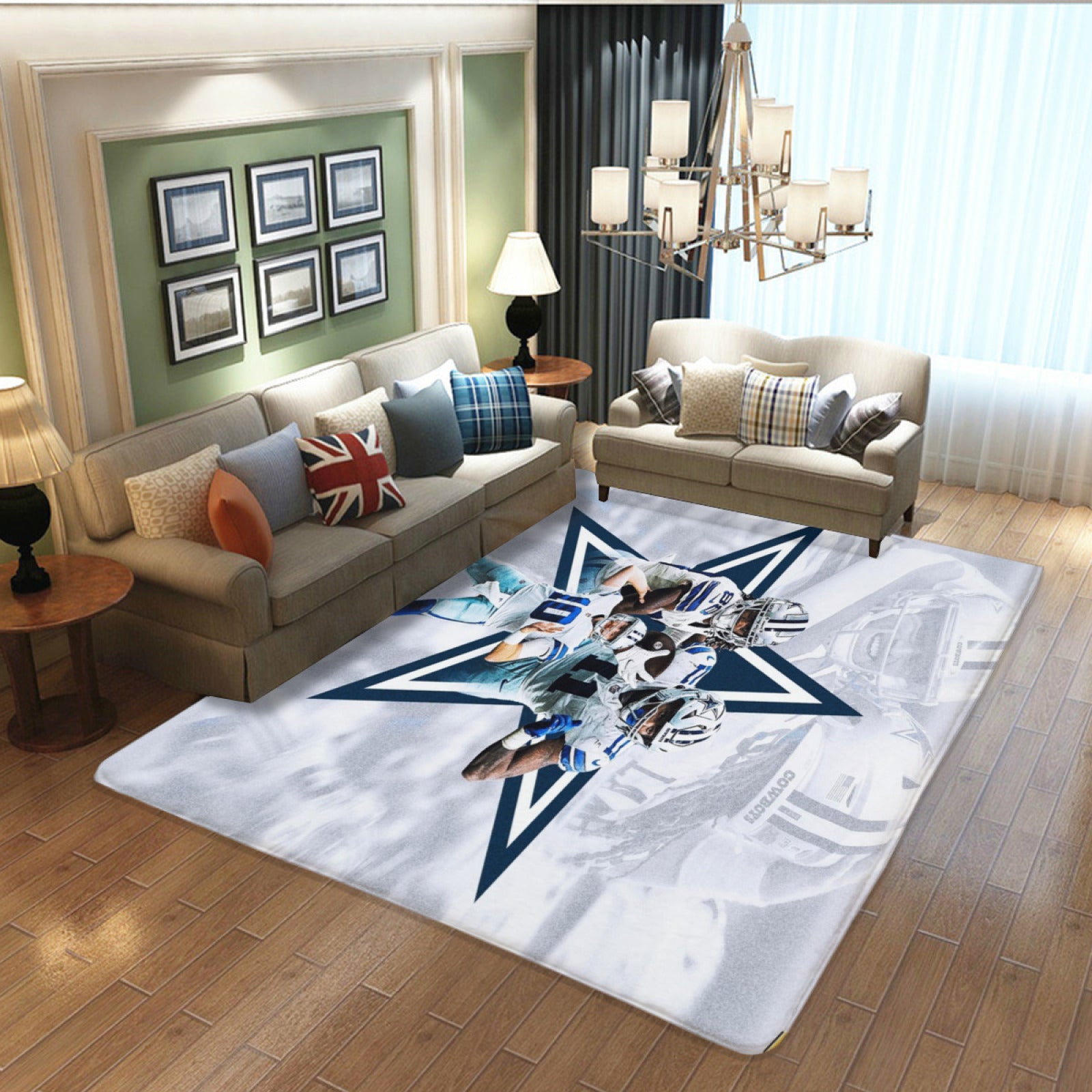 Dallas Rugby Cowboys Rugs Bedroom Living Room Bathroom Carpet Mat Rug