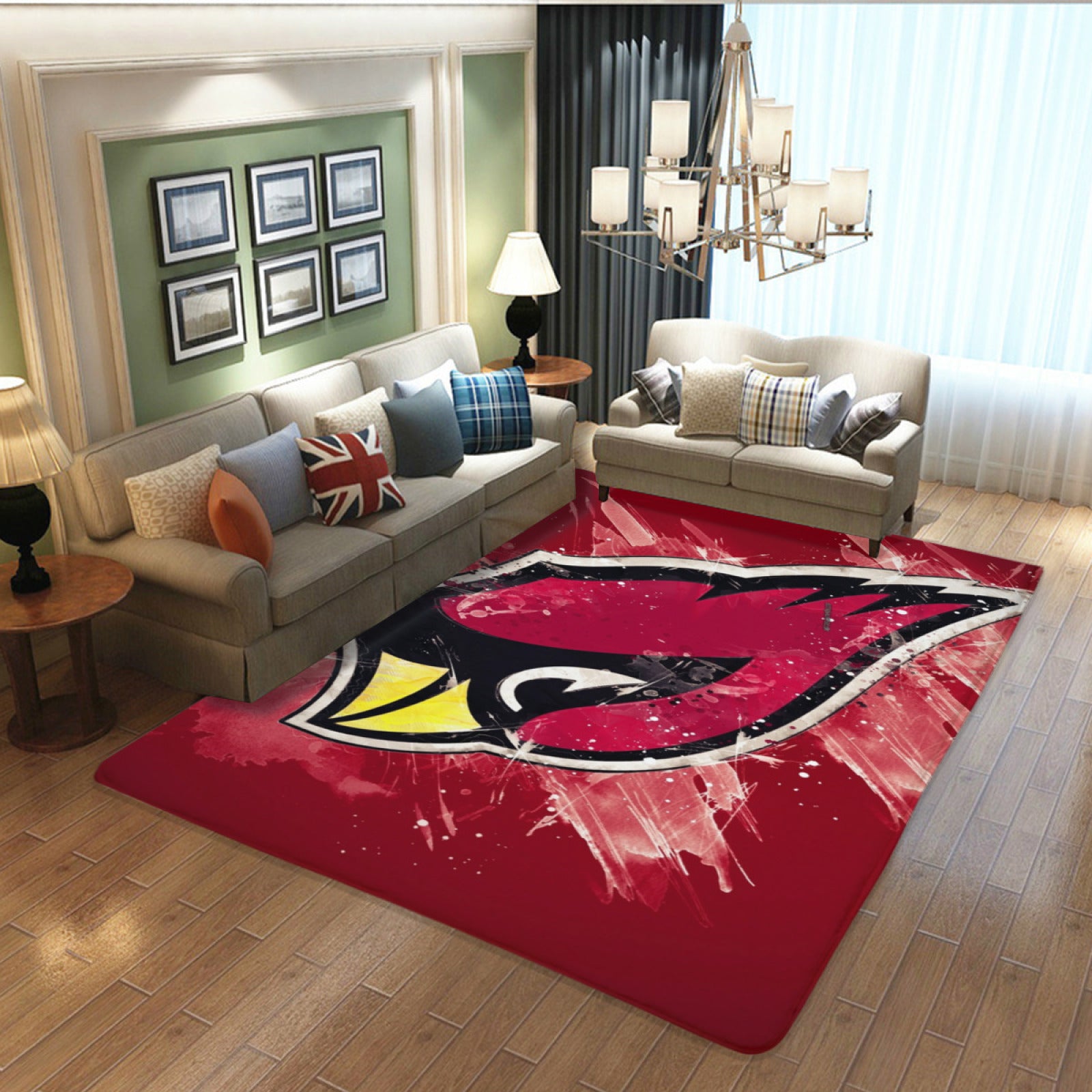 Arizona Rugby Cardinals Rugs Bedroom Living Room Bathroom Carpet Mat Rug