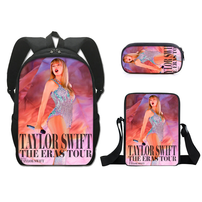 Taylor Swift Backpack Schoolbag Lunch Bag Pencil Bag for Kids Students 3PCS