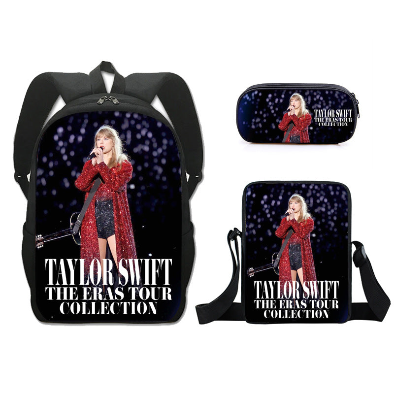 Taylor Swift Backpack Schoolbag Lunch Bag Pencil Bag for Kids Students 3PCS