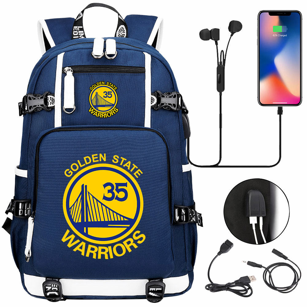 Kobe Black Mamba Curry Bucks USB Charging Backpack School Notebook Travel Bags Basketball Bag