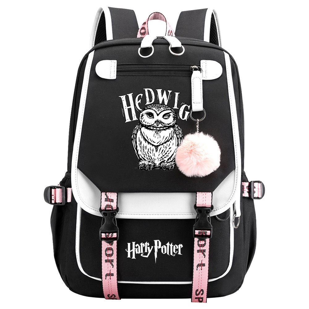 Hedwig Waterproof Backpack School Notebook Travel Bags USB Charging