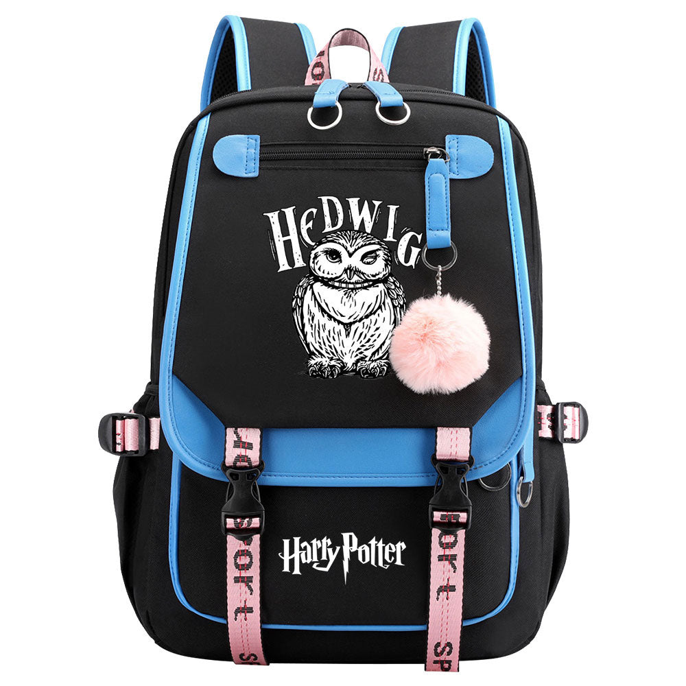 Hedwig Waterproof Backpack School Notebook Travel Bags USB Charging