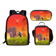 The Lion Guard Backpack Schoolbag Lunch Bag Pencil Bag for Kids Students 3PCS