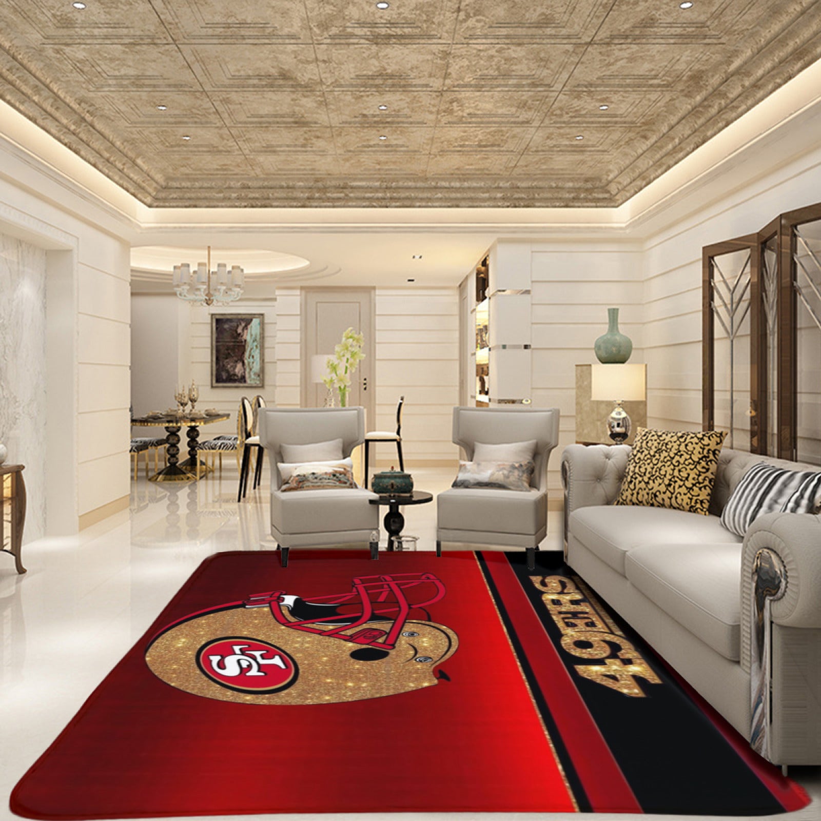 SanFrancisco Rugby 49ers Rugs Bedroom Living Room Bathroom Carpet Mat Rug