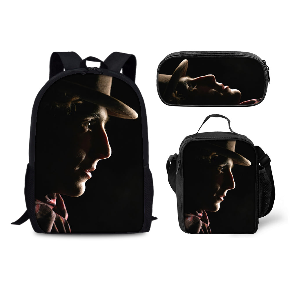 Wonka Backpack Schoolbag Lunch Bag Pencil Bag for Kids Students 3PCS
