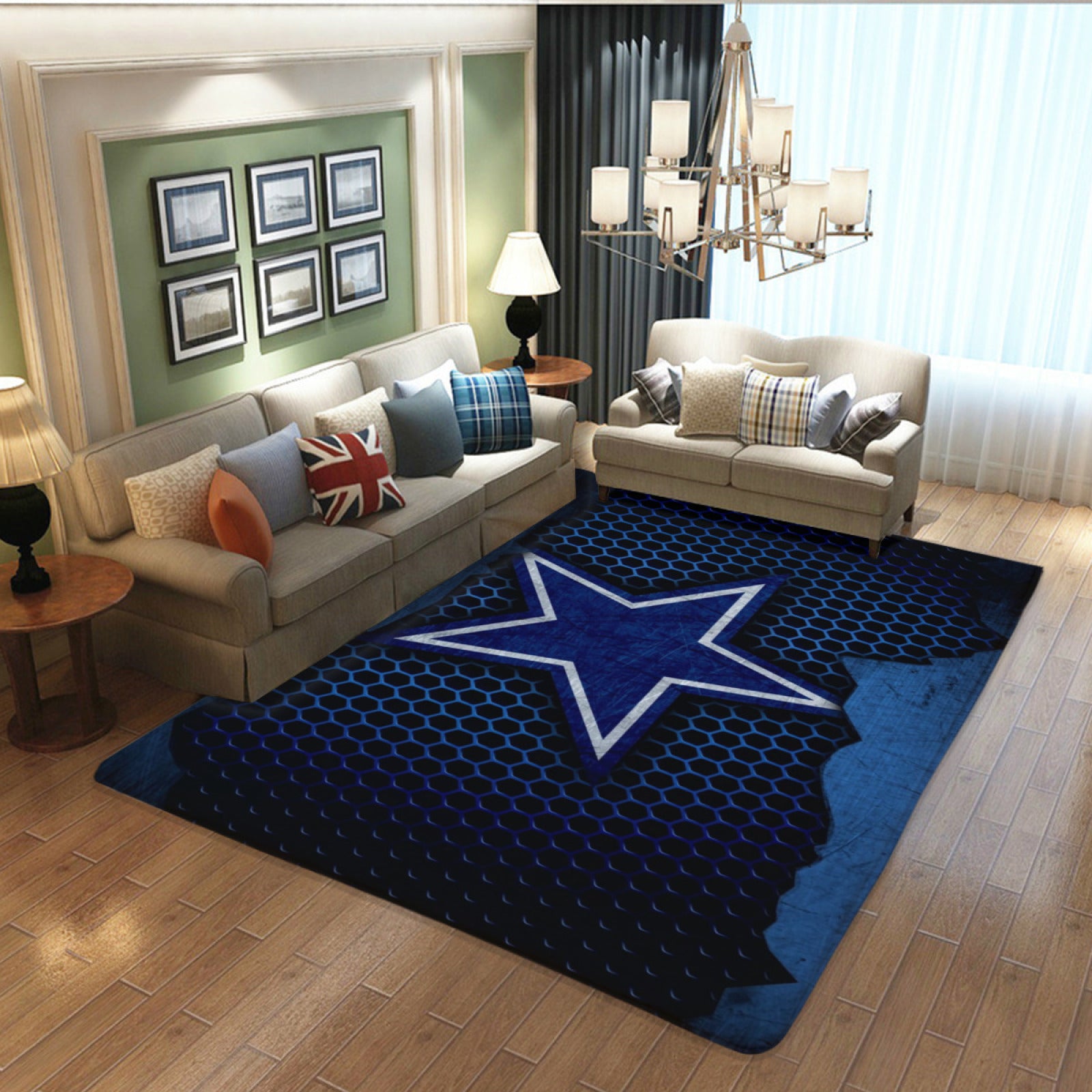 Dallas Rugby Cowboys Rugs Bedroom Living Room Bathroom Carpet Mat Rug