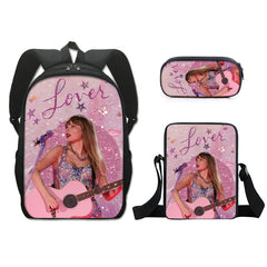 Taylor Swift Backpack Schoolbag Lunch Bag Pencil Bag for Kids Students 3PCS