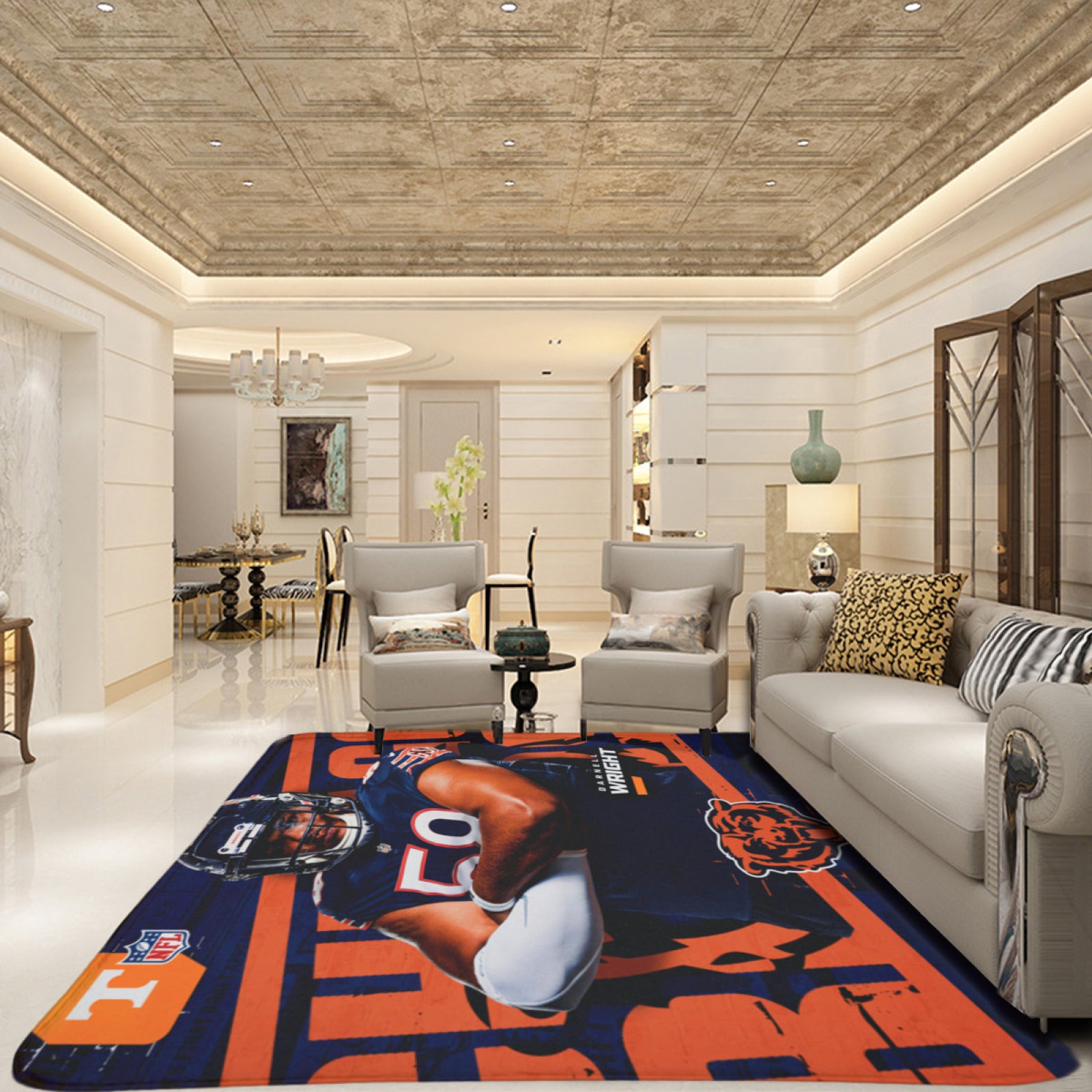 Chicago Rugby Bears Rugs Bedroom Living Room Bathroom Carpet Mat Rug  chicago bears